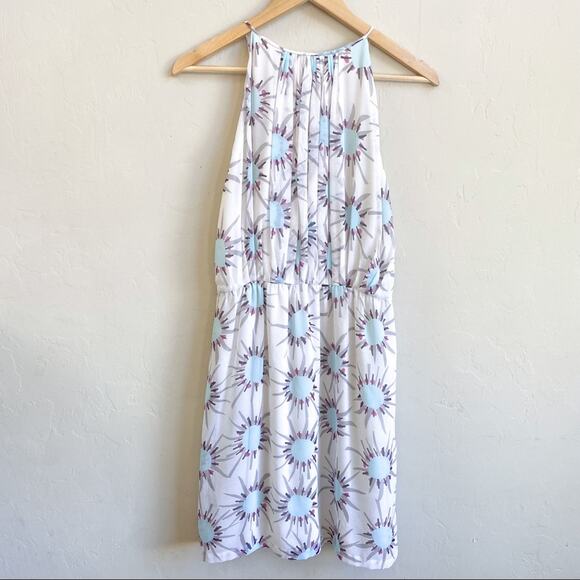 Diane Von Furstenberg Blue White Silk Dress - Picture 3 of 9